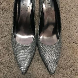 Sparkly GUESS heels.